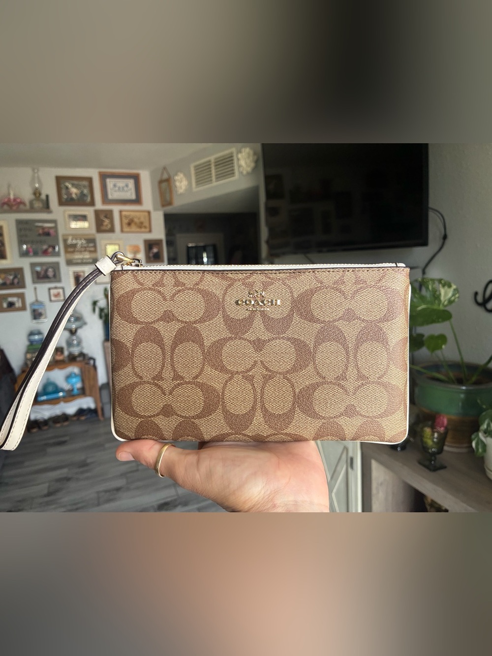Coach Large Signature Wristlet